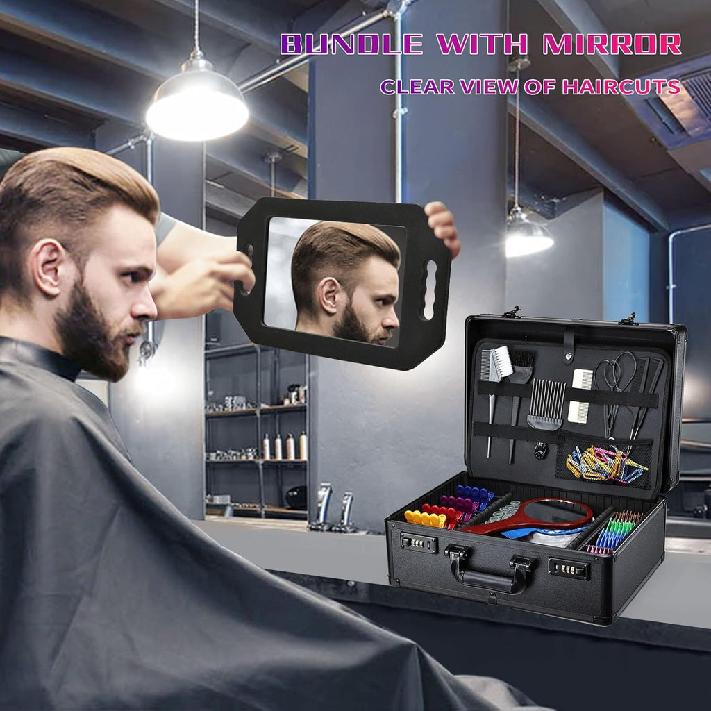 Estuche de Accesorios de Barbero, Maletín Profesional de Herramient...