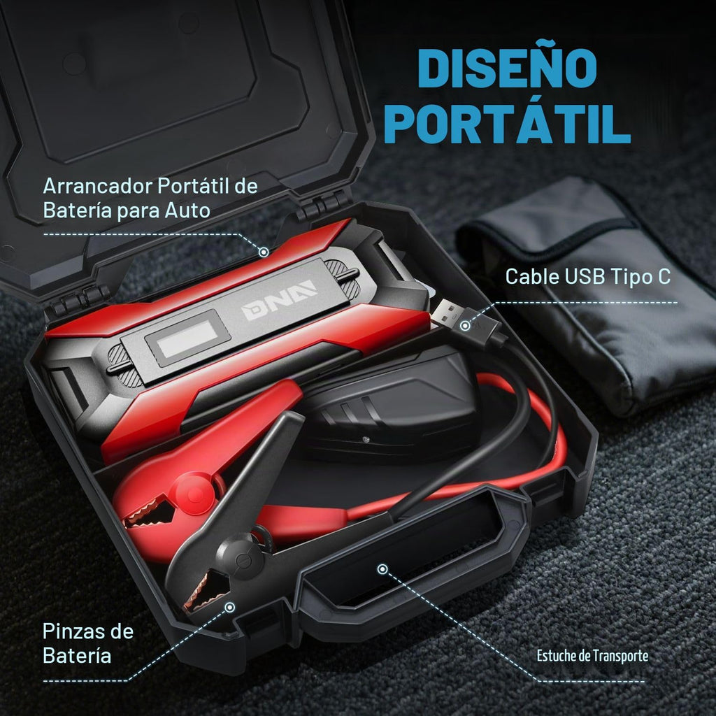 DNA Motoring TOOLS-00214 12V 1500A 15000 mAh Arrancador de batería...