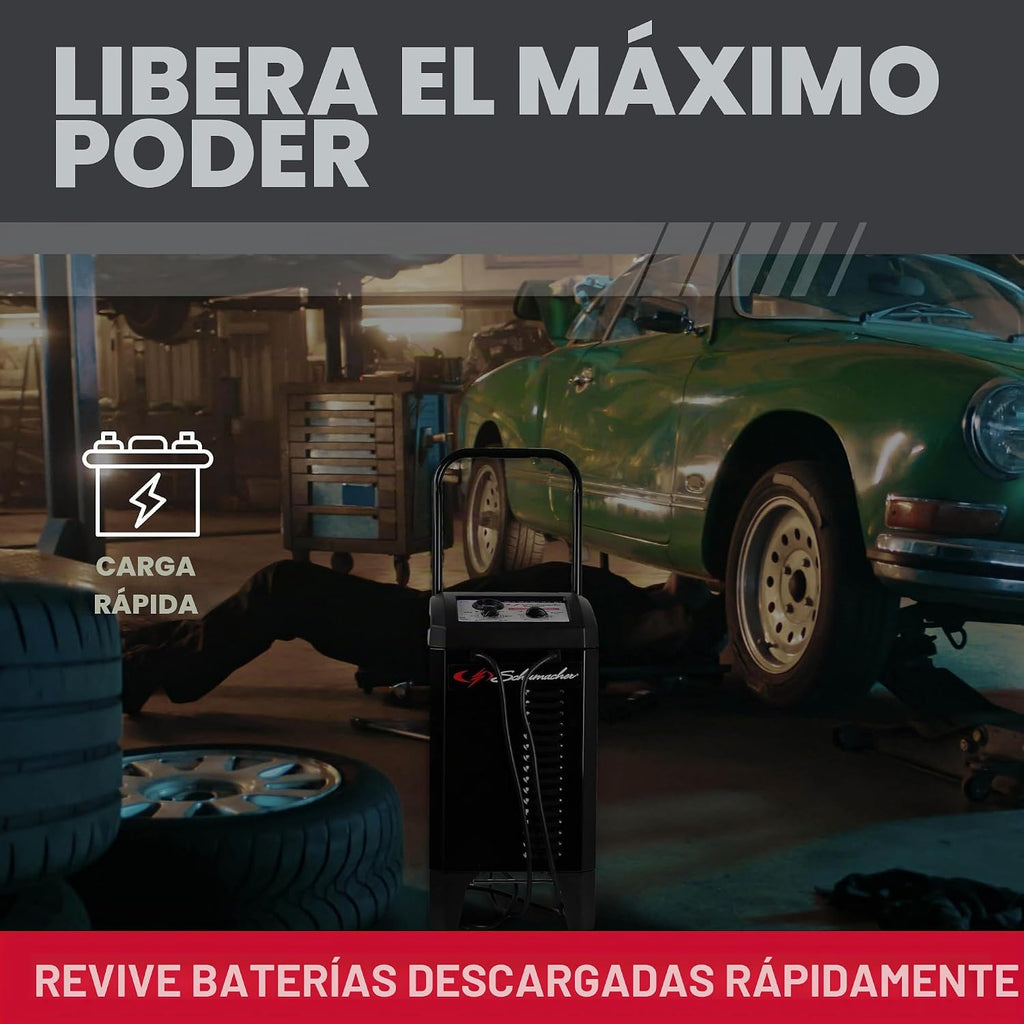 Schumacher Electric Arrancador\/cargador de batería de coche con ru...