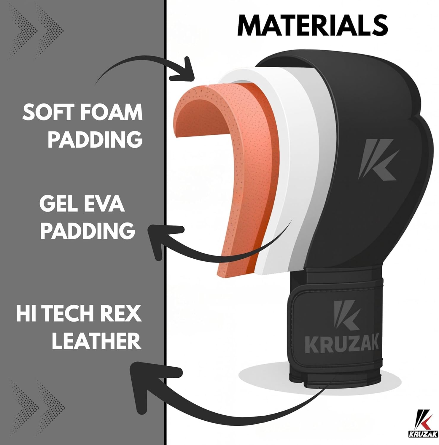 KRUZAK - Guantes de boxeo para hombres y mujeres, ideales para kick...