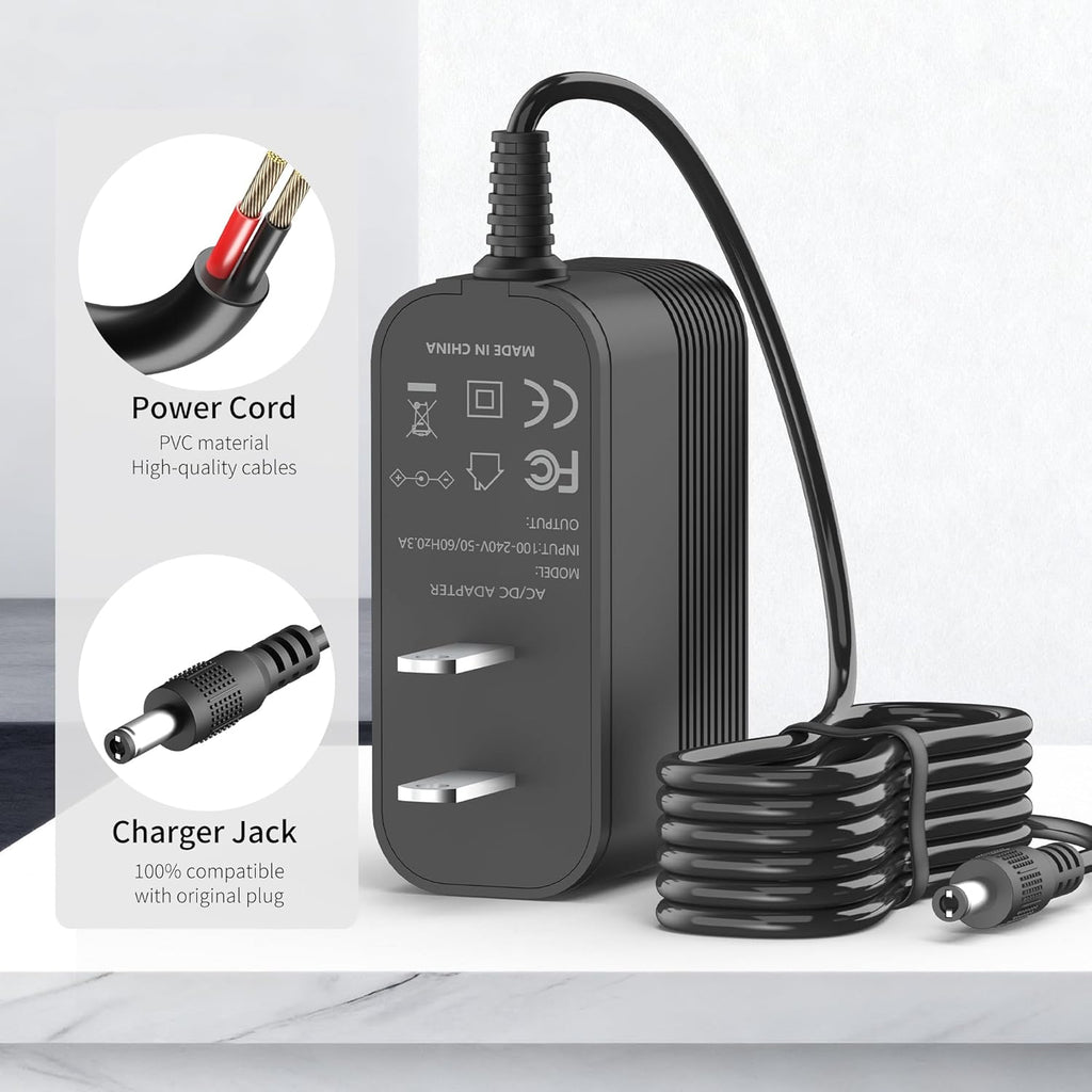 IOKOFJOA Cable de alimentación adaptador de 24 V CA\/CC para Infini...