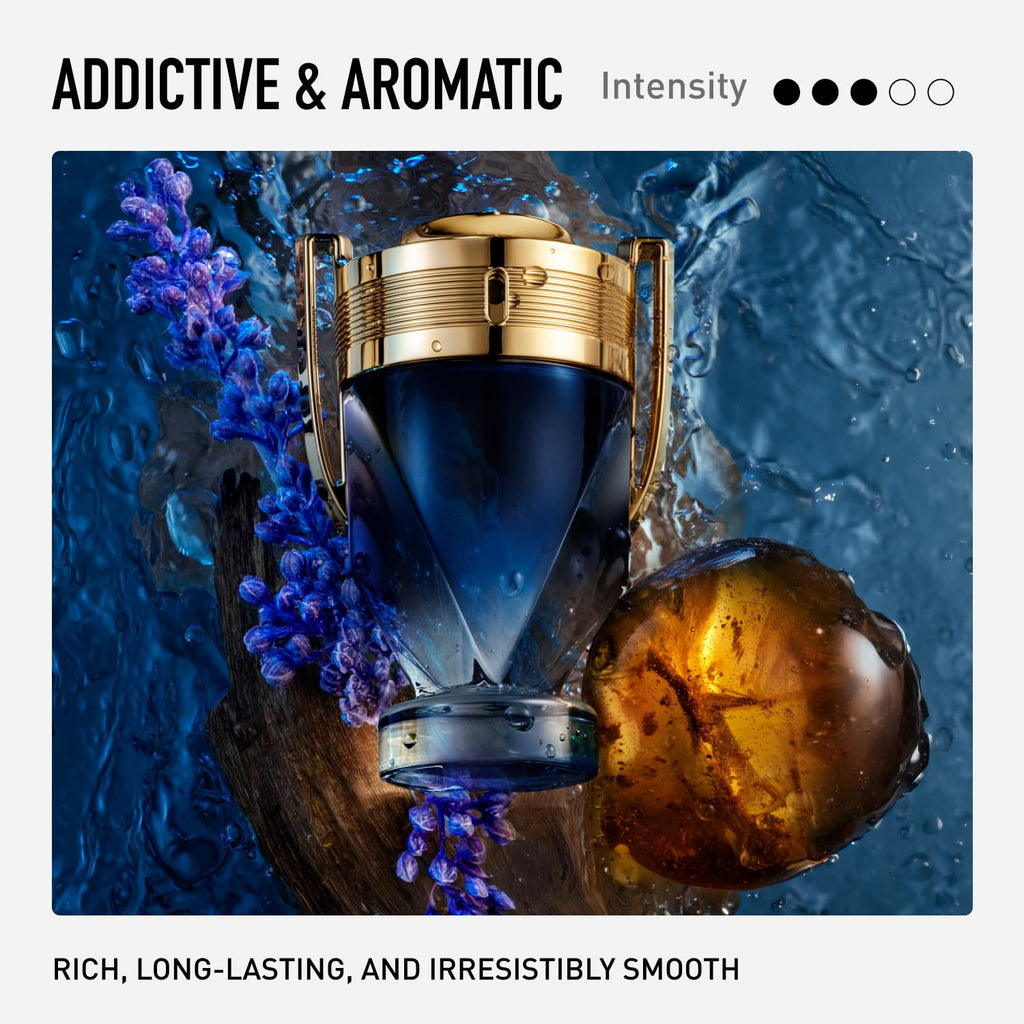 Rabanne Invictus Parfum para hombres - Perfume acuático aromático d...