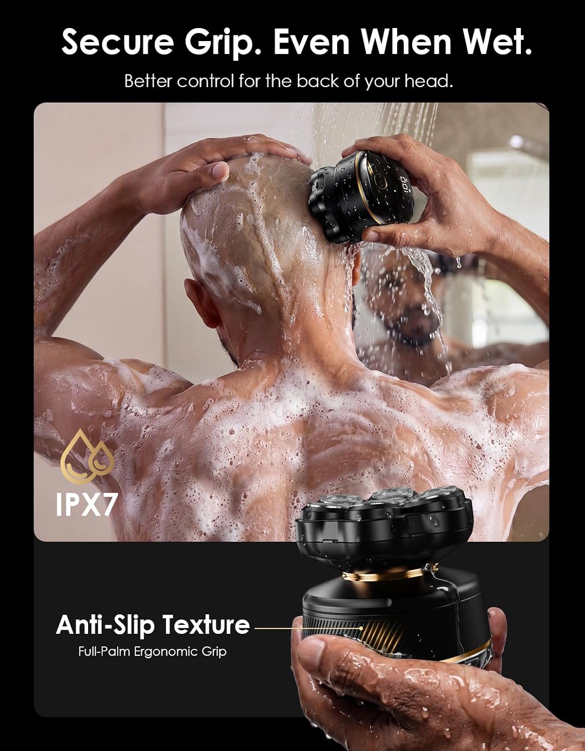 TEKARC Afeitadora de cabeza para hombres calvos, tecnología flotant...