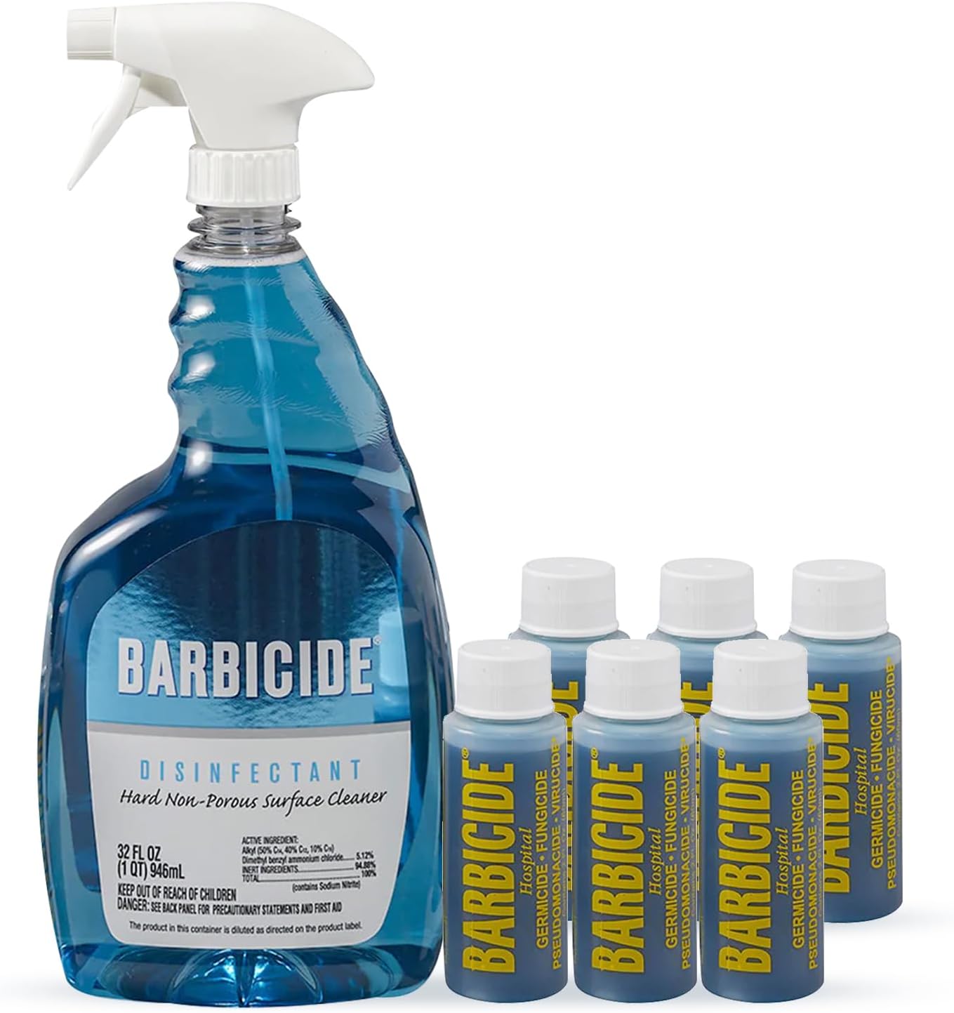 BARBICIDE Spray desinfectante, botellas de 2 onzas (paquete de 6) \...