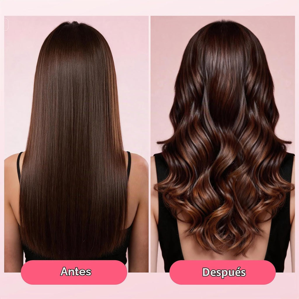 Hahahope Rizador profesional de 1 1\/2 pulgadas con abrazadera, var...