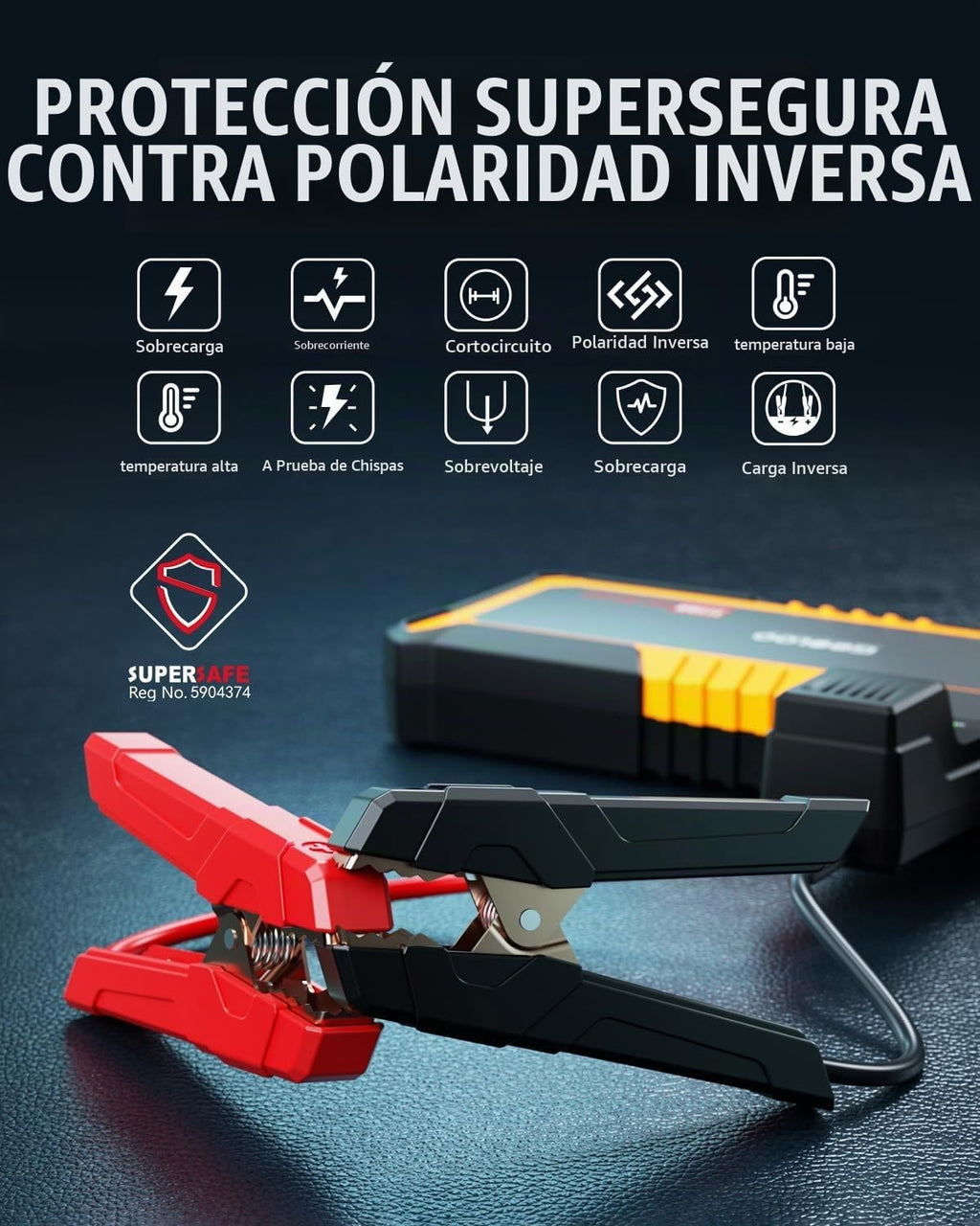 GOOLOO GP3000 - Arrancador de batería de coche de 12 V para motores...