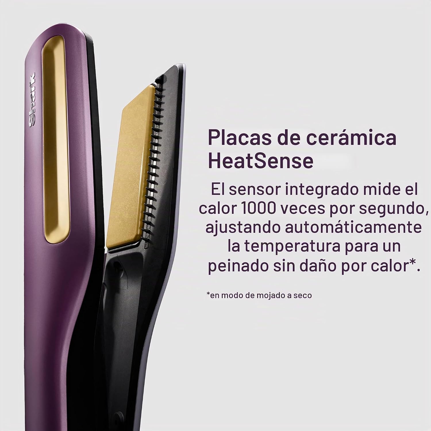 Shark SilkiPro HT400PU - Plancha de aire y secador de pelo, ciruela...