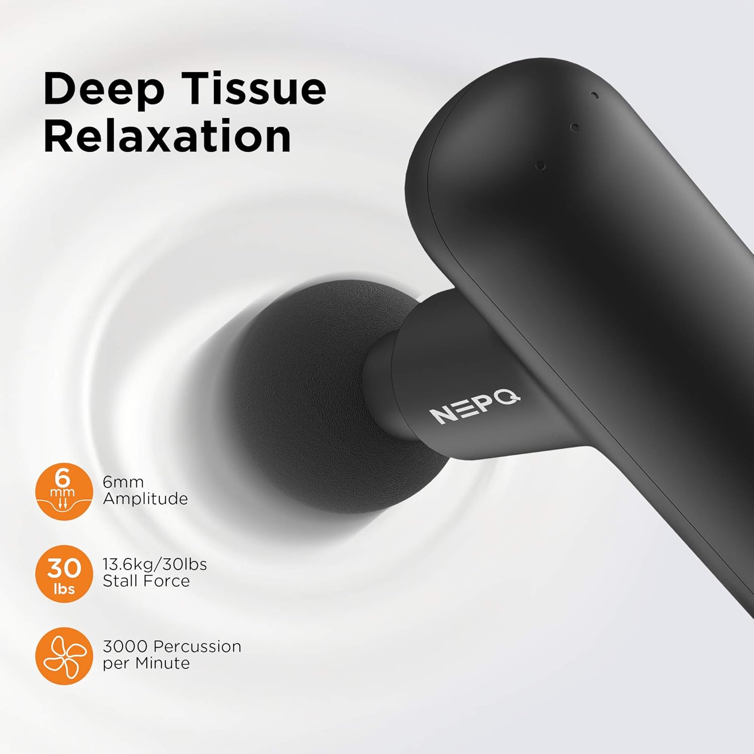 NEPQ Mini Pistola de Masaje, Potente Pistola de Percusión de Tejido...