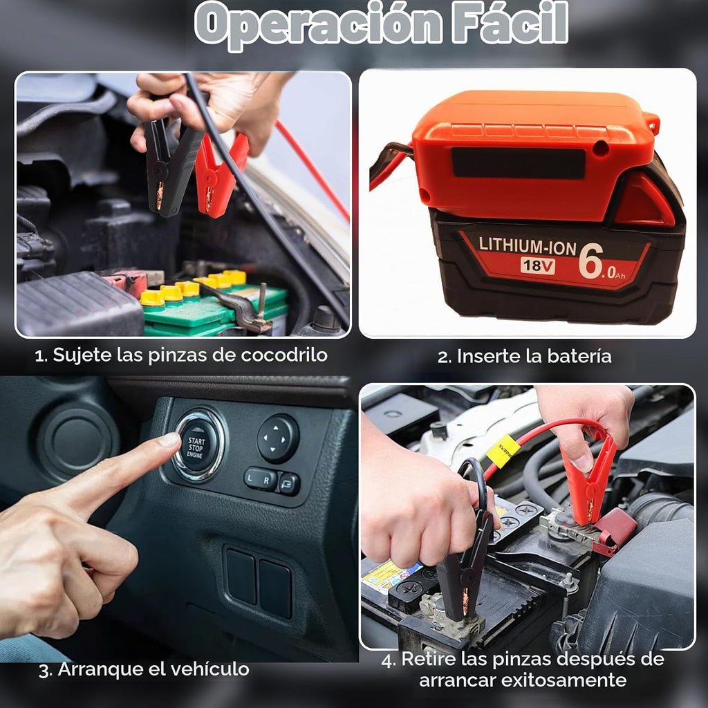 Kit de cable de puente con interruptor para batería "MIL" d...