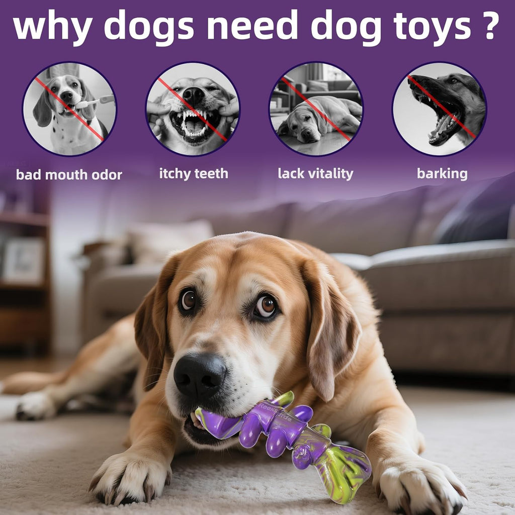 Reexsdfde Juguetes masticables para perros para masticadores agresi...