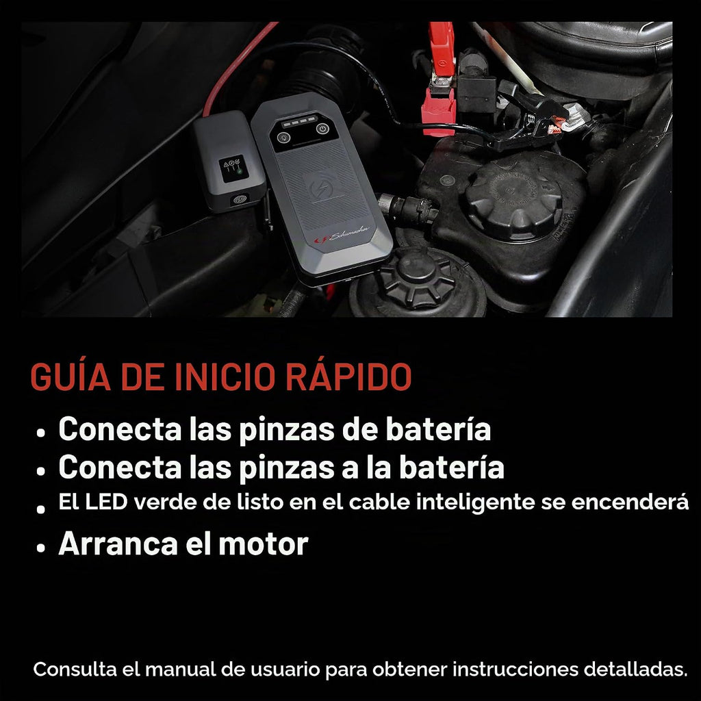 Schumacher Electric Arrancador de litio de 12 V y paquete de alimen...
