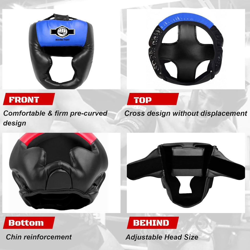 YORWHIN Protector de cabeza de combate con guantes - Casco de segur...