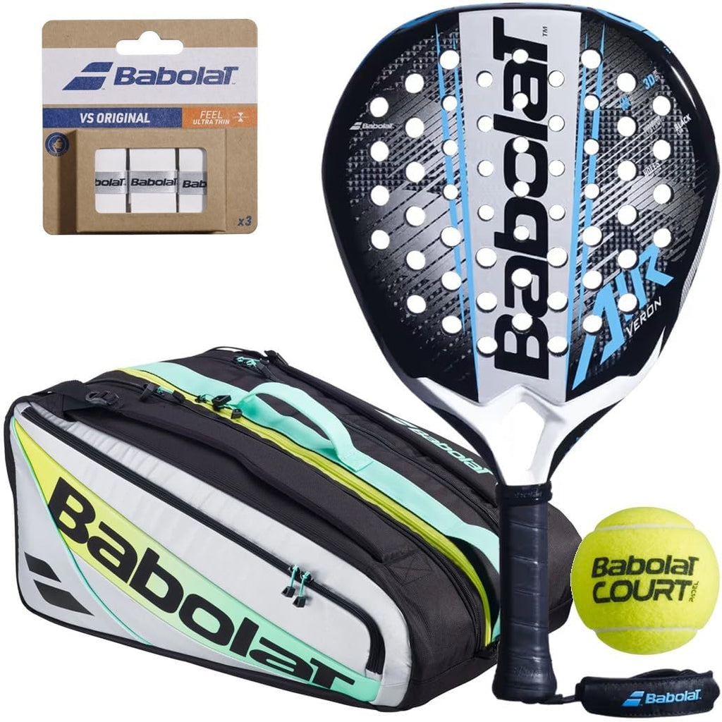 Pala de padel Babolat Air Veron 2.6 \u2013 Bolsa opcional, pelotas,...