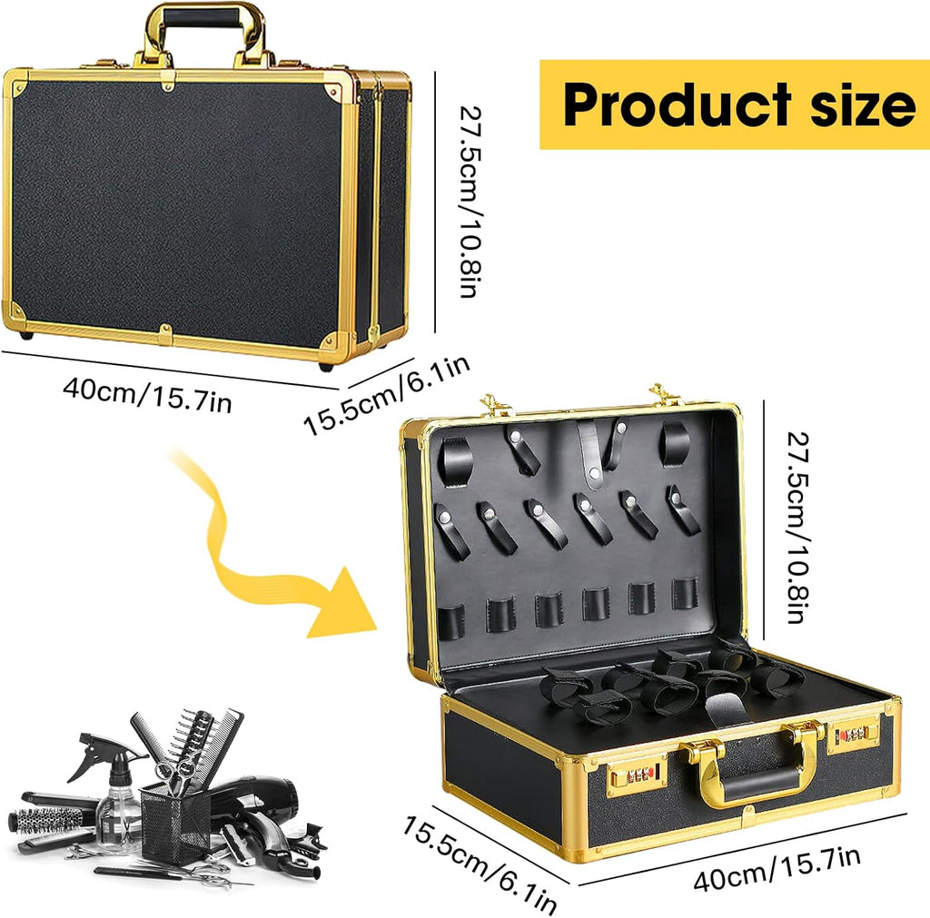 GGAIFbp Caja de accesorios de peluquería,Maletín de peluquería male...