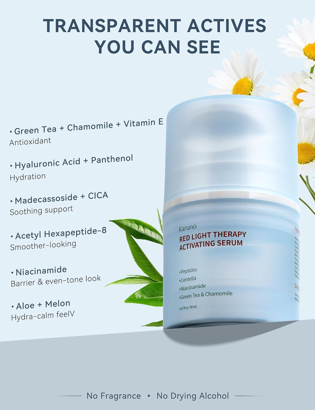 Suero de Terapia de Luz Roja para el Rostro \u2013 Potenciador de A...