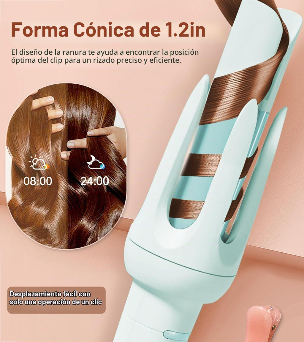 Rizador automático de pelo, rizador automático con 4 temperaturas y...