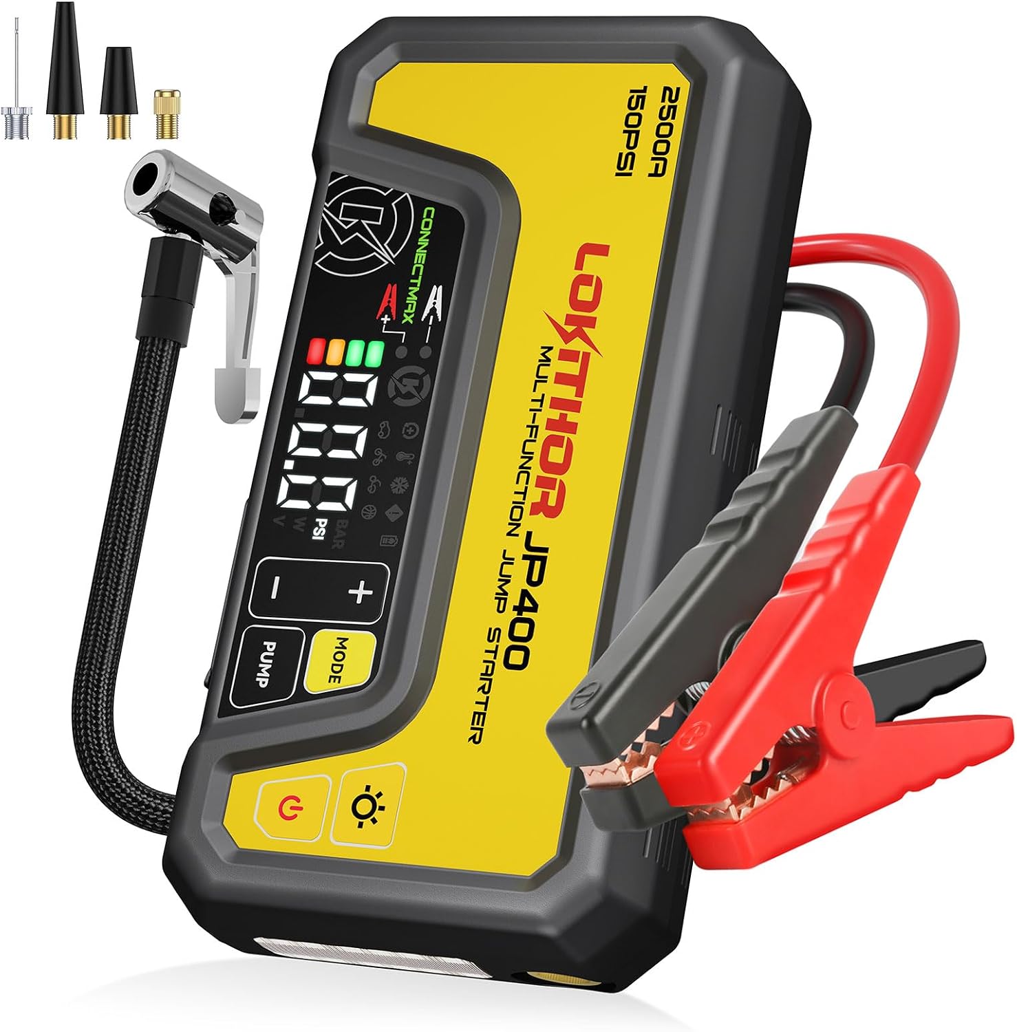 LOKITHOR JP400 Arrancador de salto con compresor de aire, paquete p...