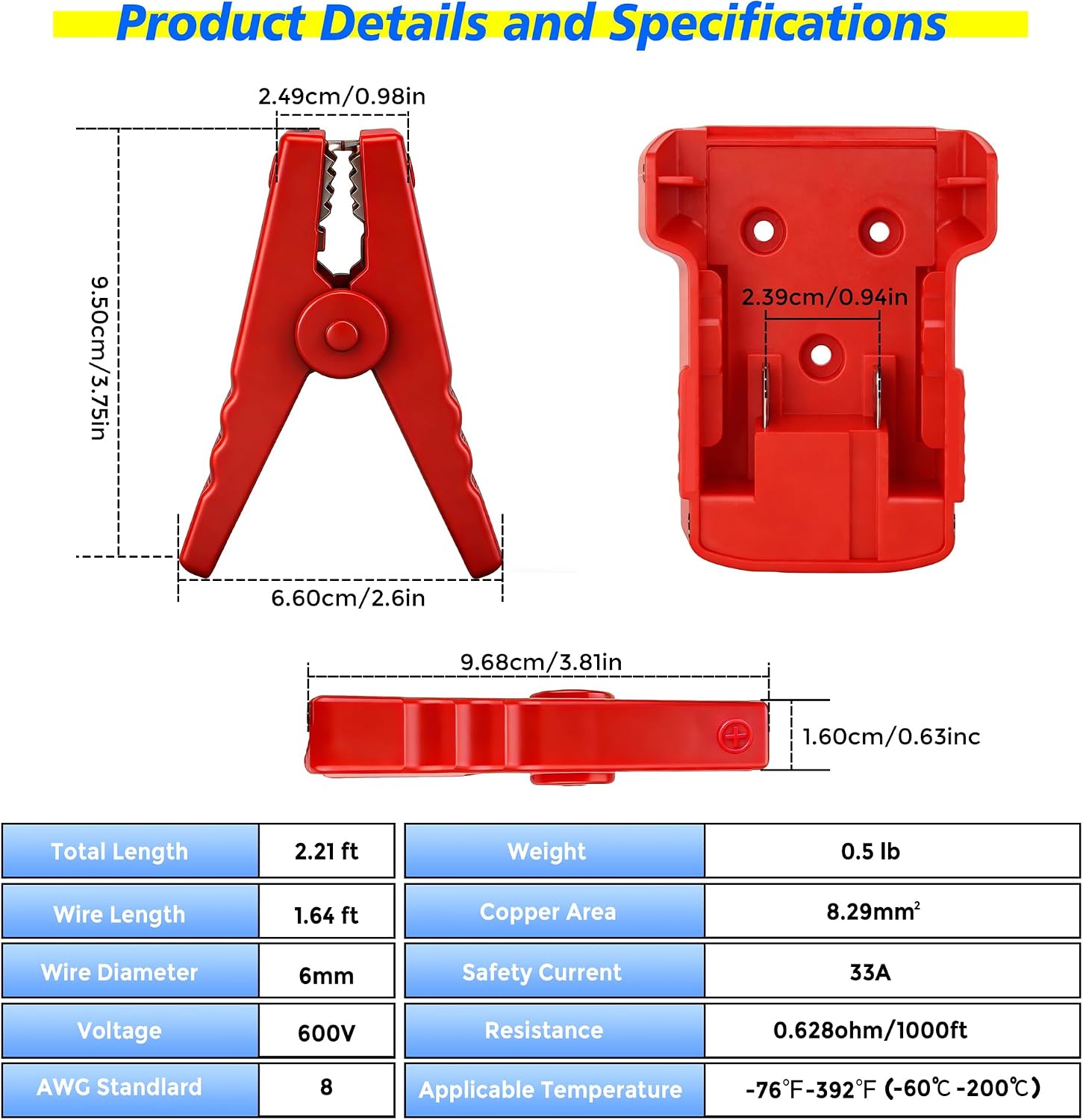 Cables de puente para automóvil compatibles con baterías Milwaukee...