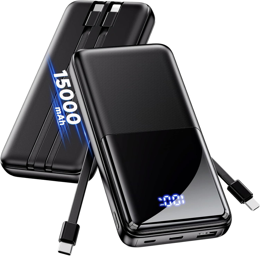 Cargador portátil de batería \u2013 Batería delgada de 15000 mAh 50...