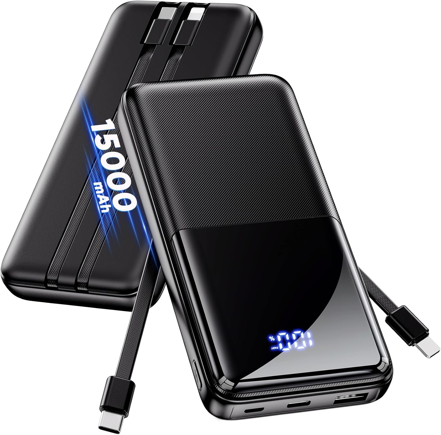 Cargador portátil de batería \u2013 Batería delgada de 15000 mAh 50...