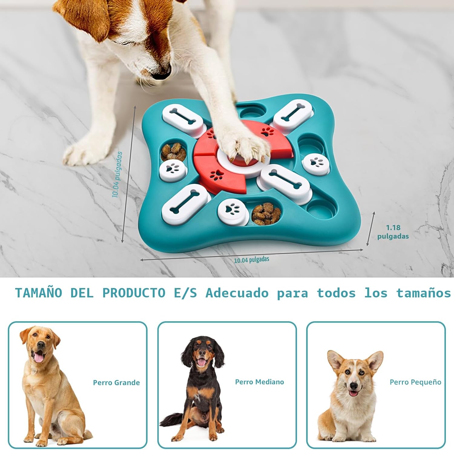 PETSTA Juguetes de Rompecabezas para Perros, Juguetes de Enriquecim...