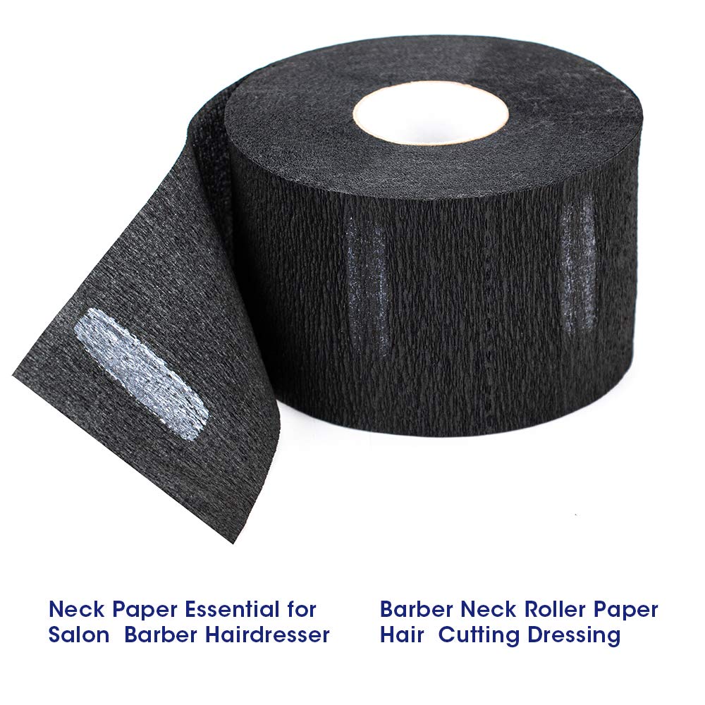 Tiras desechables de papel para peluquero para el cuello, 5 rollos,...