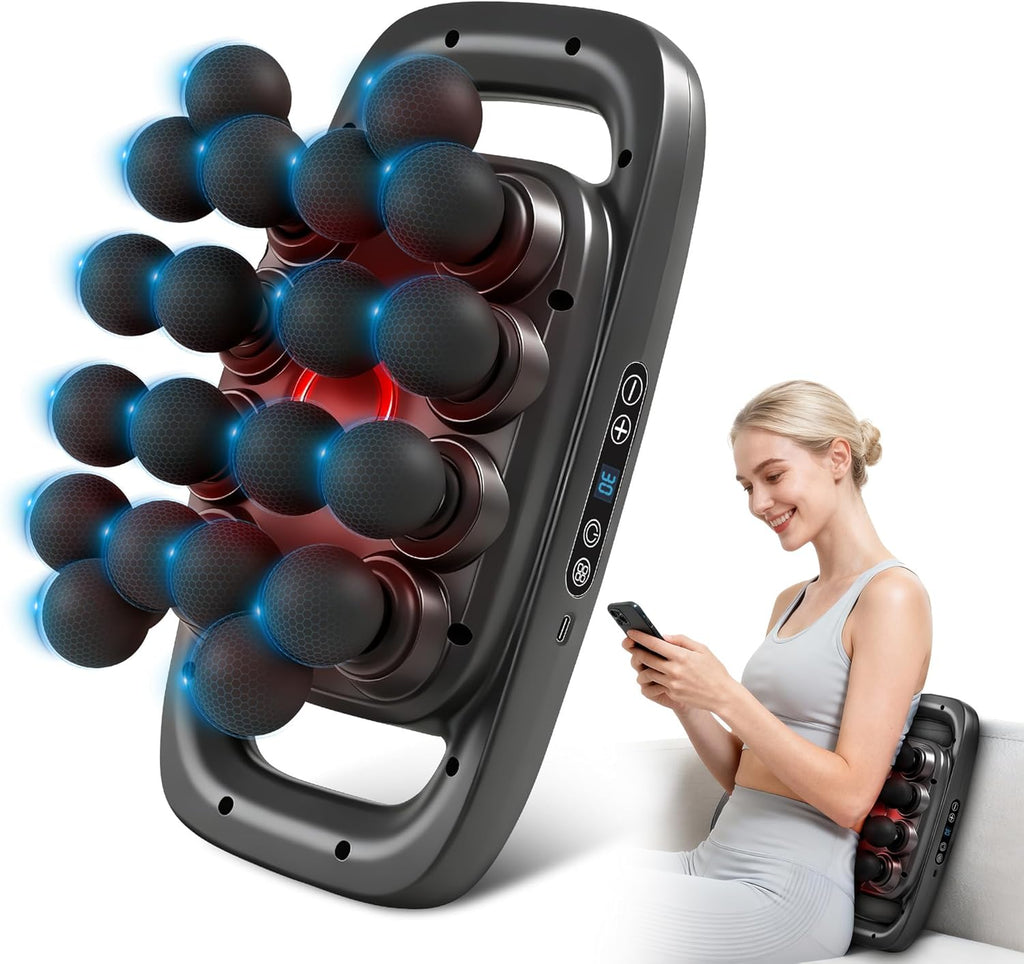 Kocuno 20-Head Massage Gun Set, Deep Tissue Massager with 3 Modes &...
