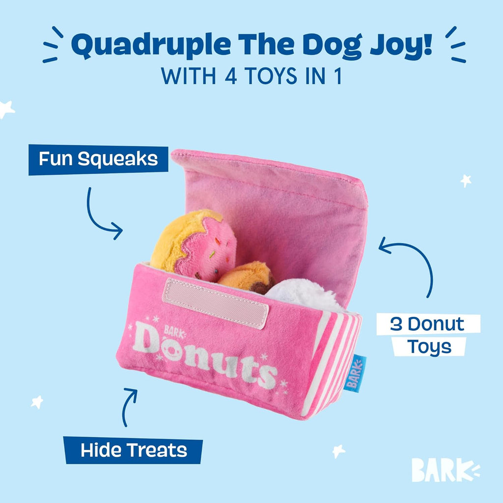 Barkbox Juguetes para perros \u2013 Donuts de peluche de Barker\u20...