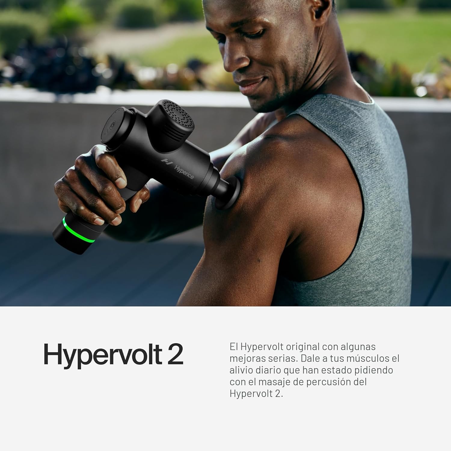 Hyperice Hypervolt 2 Black - Con tecnología Quiet Glide, pistola de...