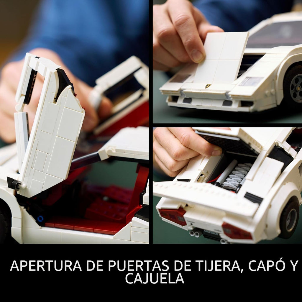 LEGO Icons Lamborghini Countach 5000 Quattrovalvole Kit de Modelo d...