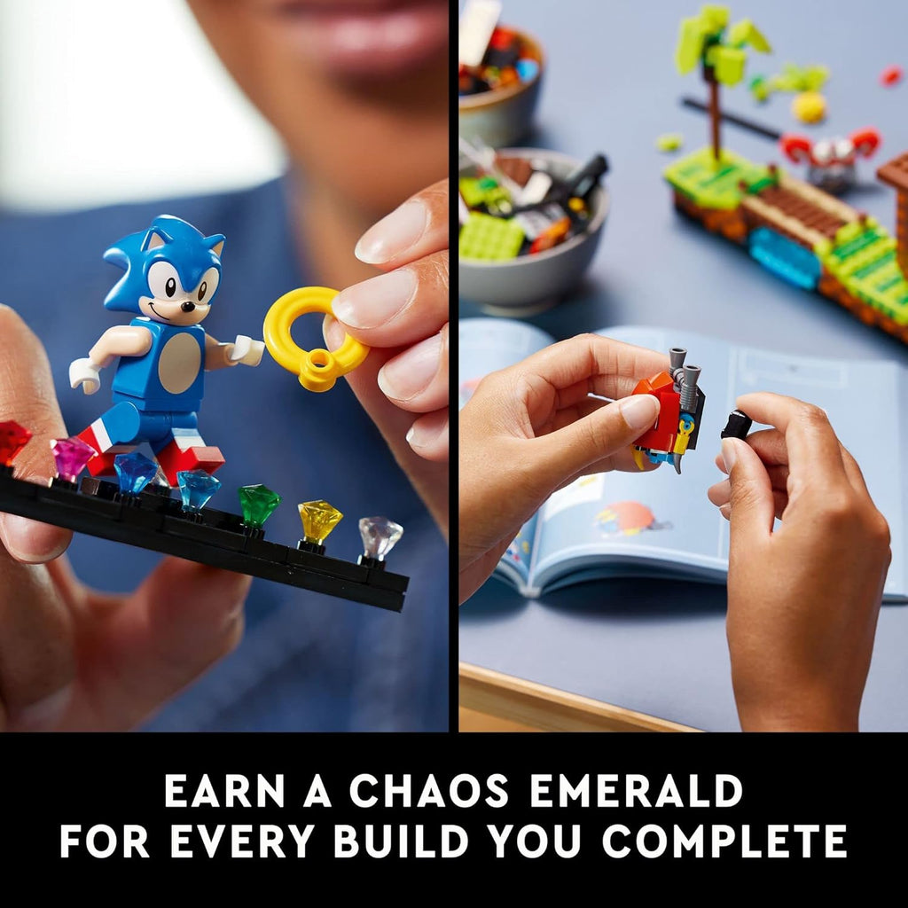 LEGO Ideas Sonic The Hedgehog - Juego coleccionable Green Hill Zone...