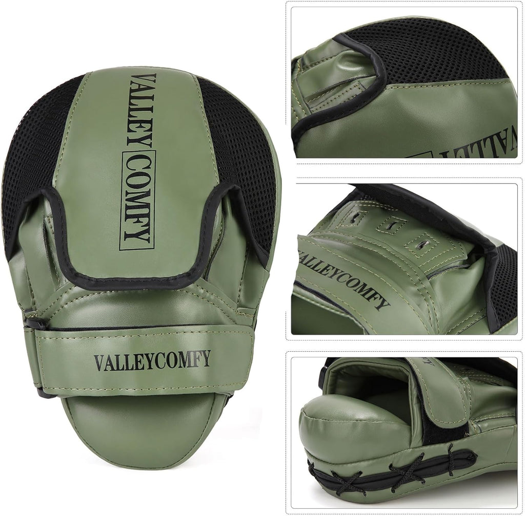 Valleycomfy - Manoplas de boxeo para puñetazos, almohadillas de box...