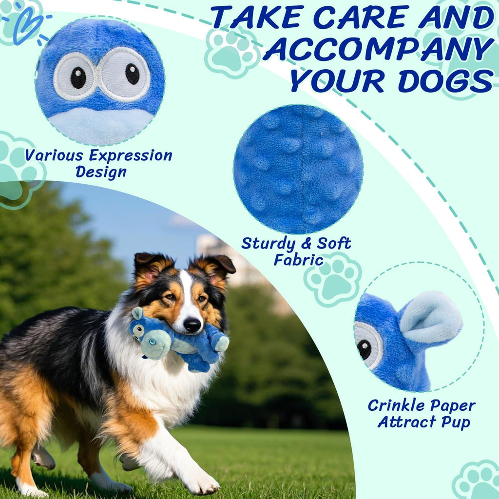 MeetYooo Juguetes de peluche chirriantes para perros, juguete masti...