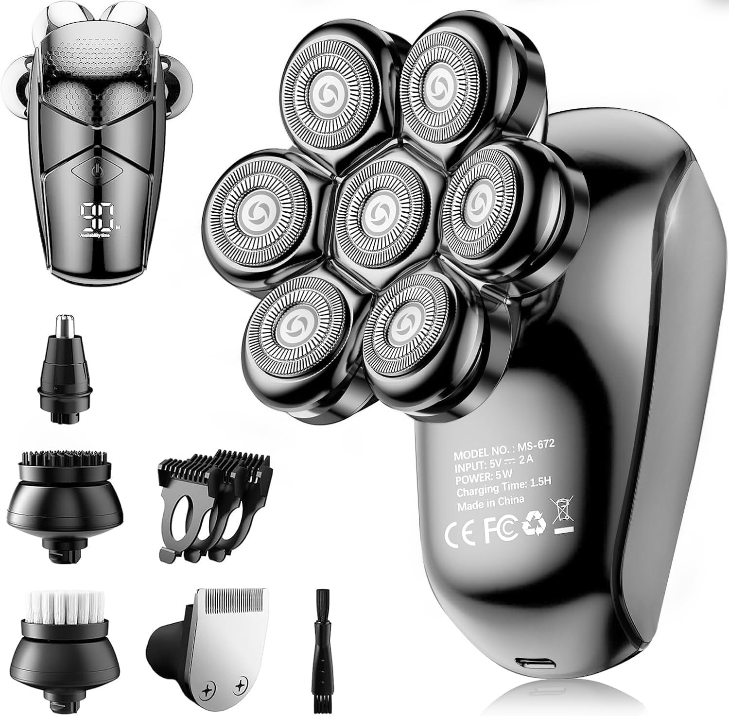 SHPAVVER Afeitadoras de cabeza para hombres calvos: maquinilla de a...