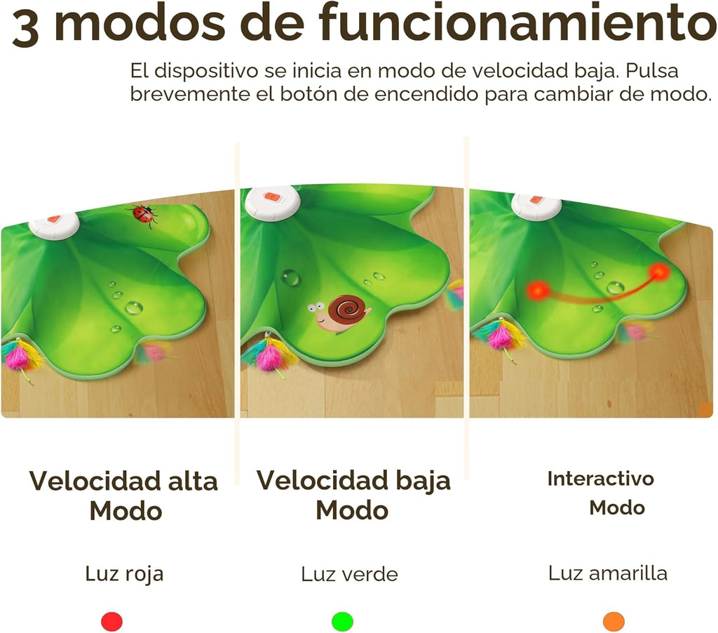 FEELNEEDY Juguetes recargables para gatos, Juego de Escondite 2 en...