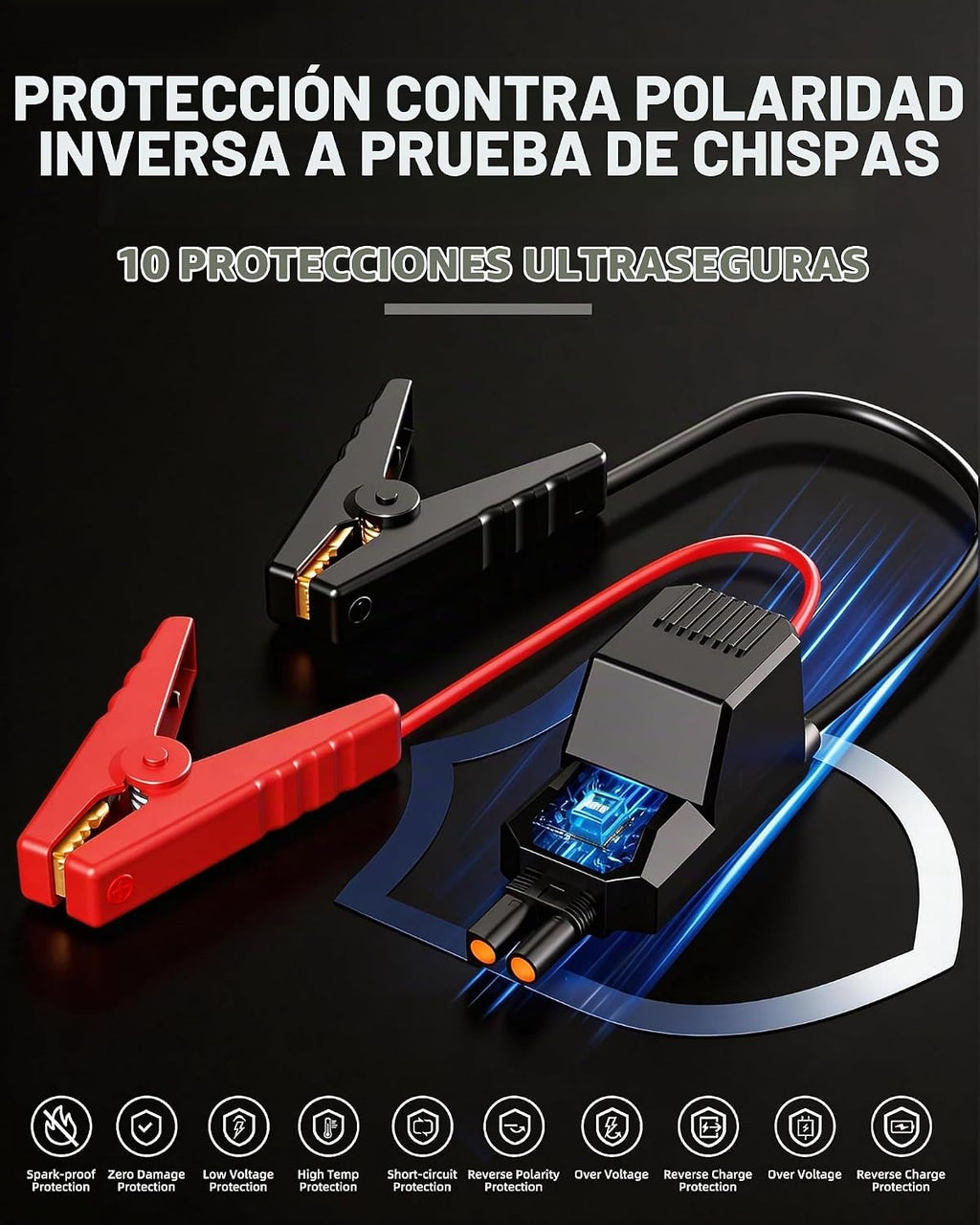 Arrancador de Batería de Coche 12V Paquete de Refuerzo de Batería 4...