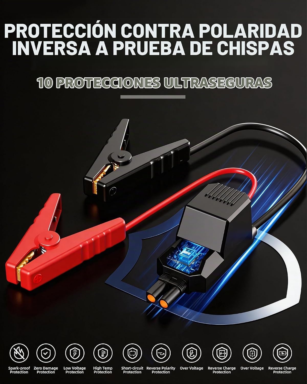 Arrancador de Batería de Coche 12V Paquete de Refuerzo de Batería 4...