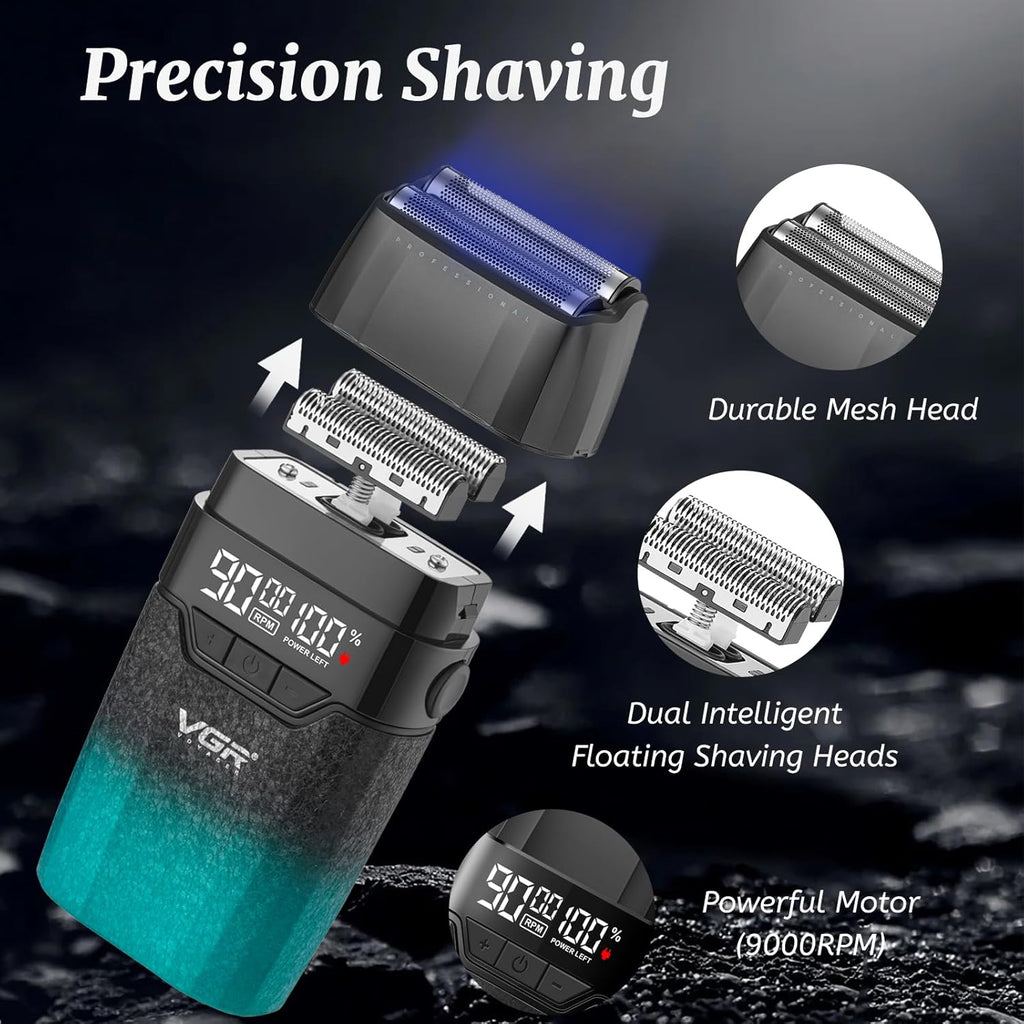 VGR 640S3 - Kit profesional de corte de cabello 3 en 1, 9000 rpm, c...