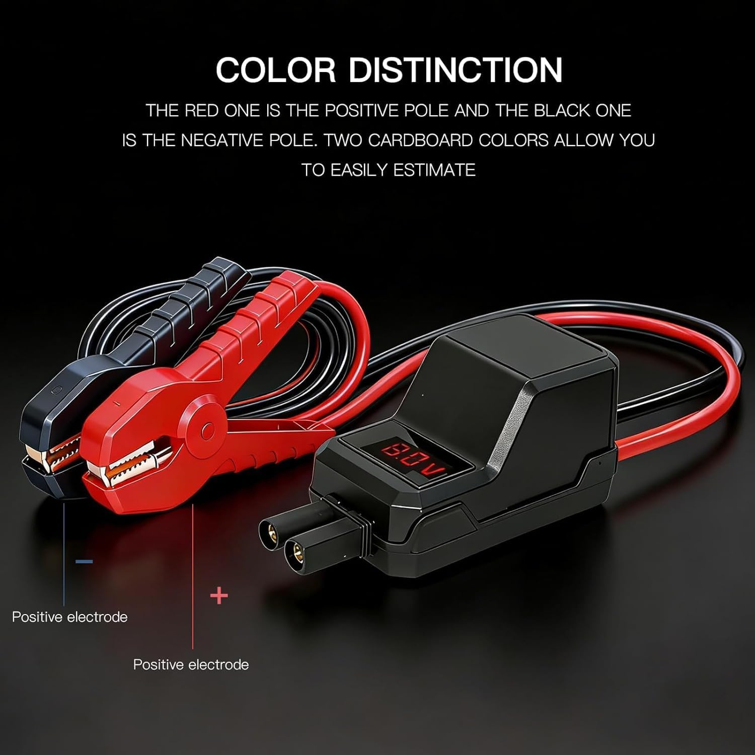 MEGAWISE - Abrazaderas de arranque de 12 V, cables de refuerzo inte...