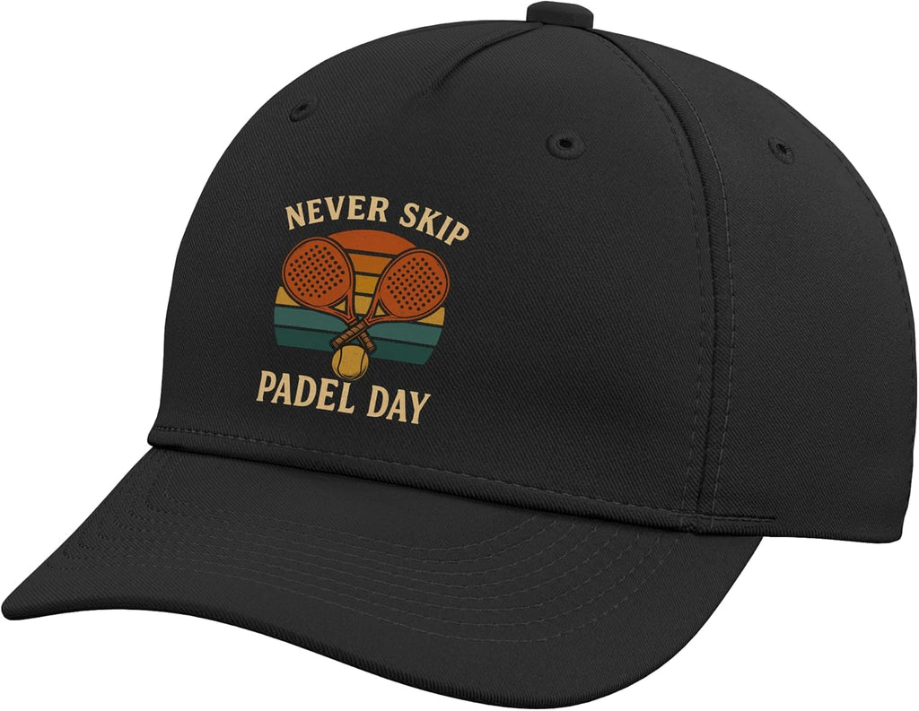 Gorra de béisbol ajustable Never Skip Padel Day Retro Padel Tennis