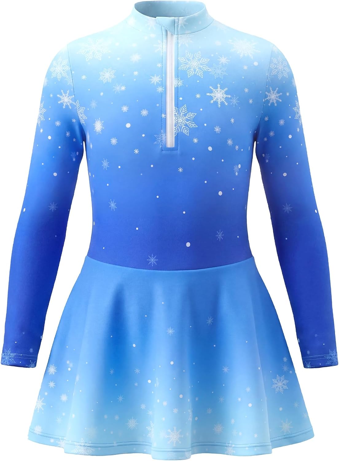 Wenlia Conjunto de vestido de patinaje sobre hielo para niñas, de m...