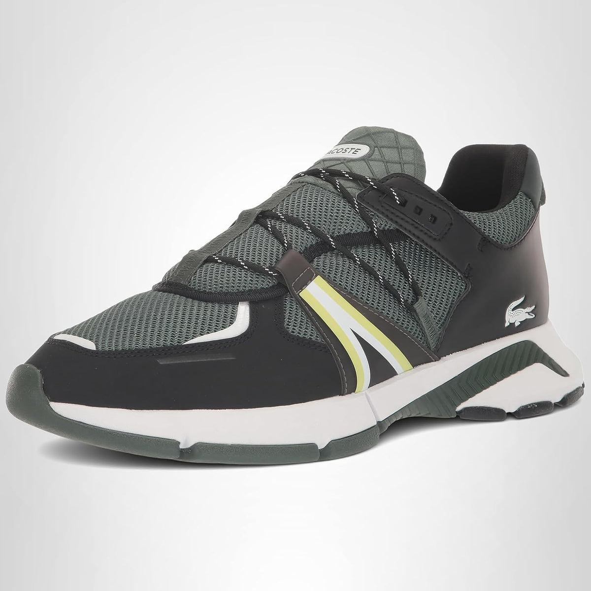 Lacoste Tenis texturizados L003 0722 1 SMA para hombre, color negro