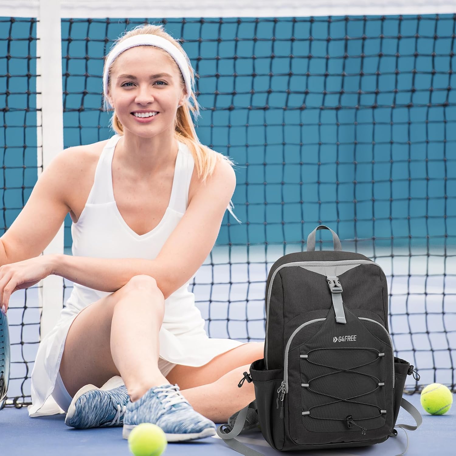 G4Free Bolsa de pickleball para mujeres y hombres, bolsa de pádel p...