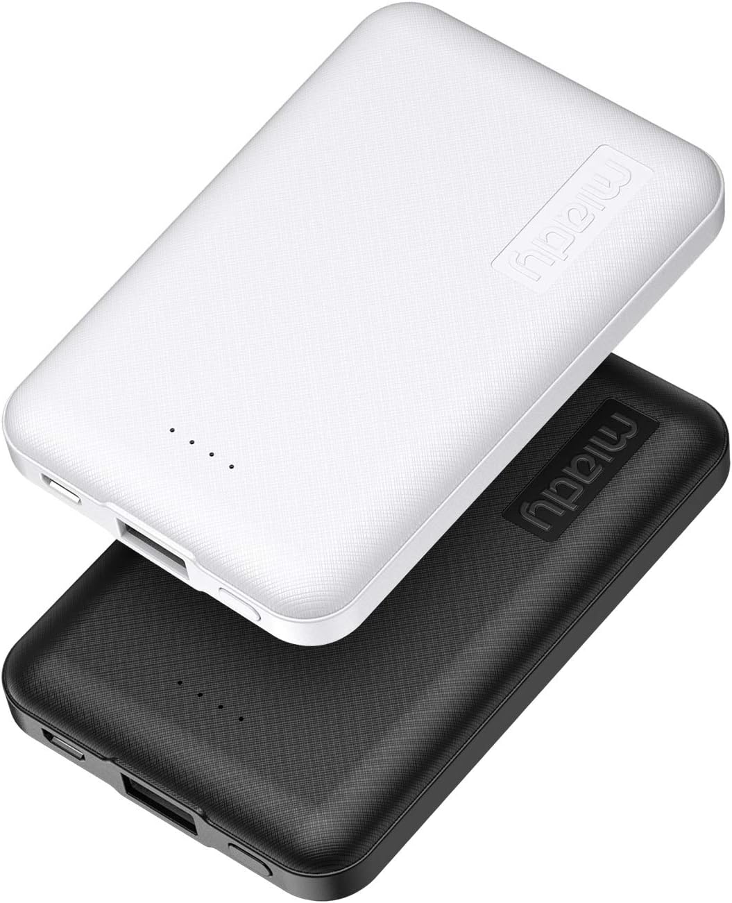 Miady - Paquete de 2 cargadores portátiles pequeños de 5000 mAh, ba...