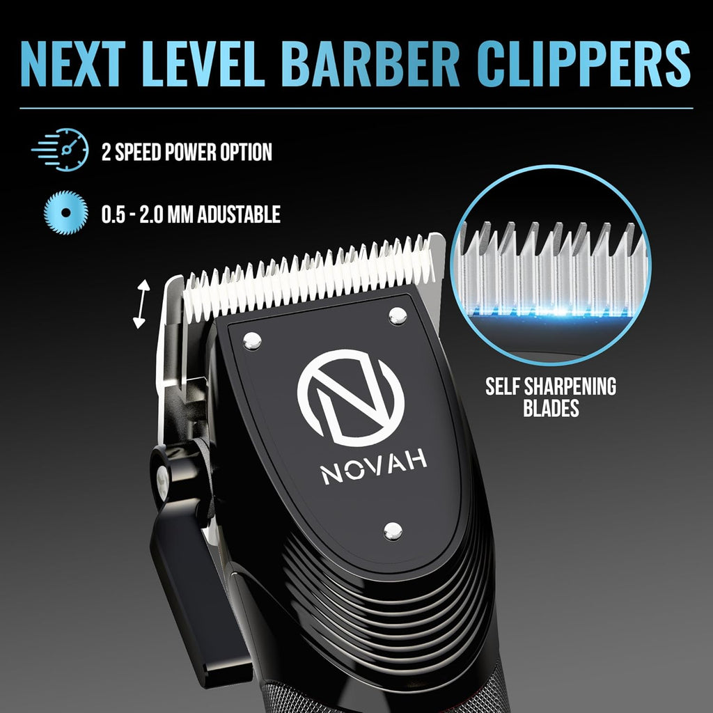 NOVAH Grooming - Cortapelo profesional para hombres, juego de corta...