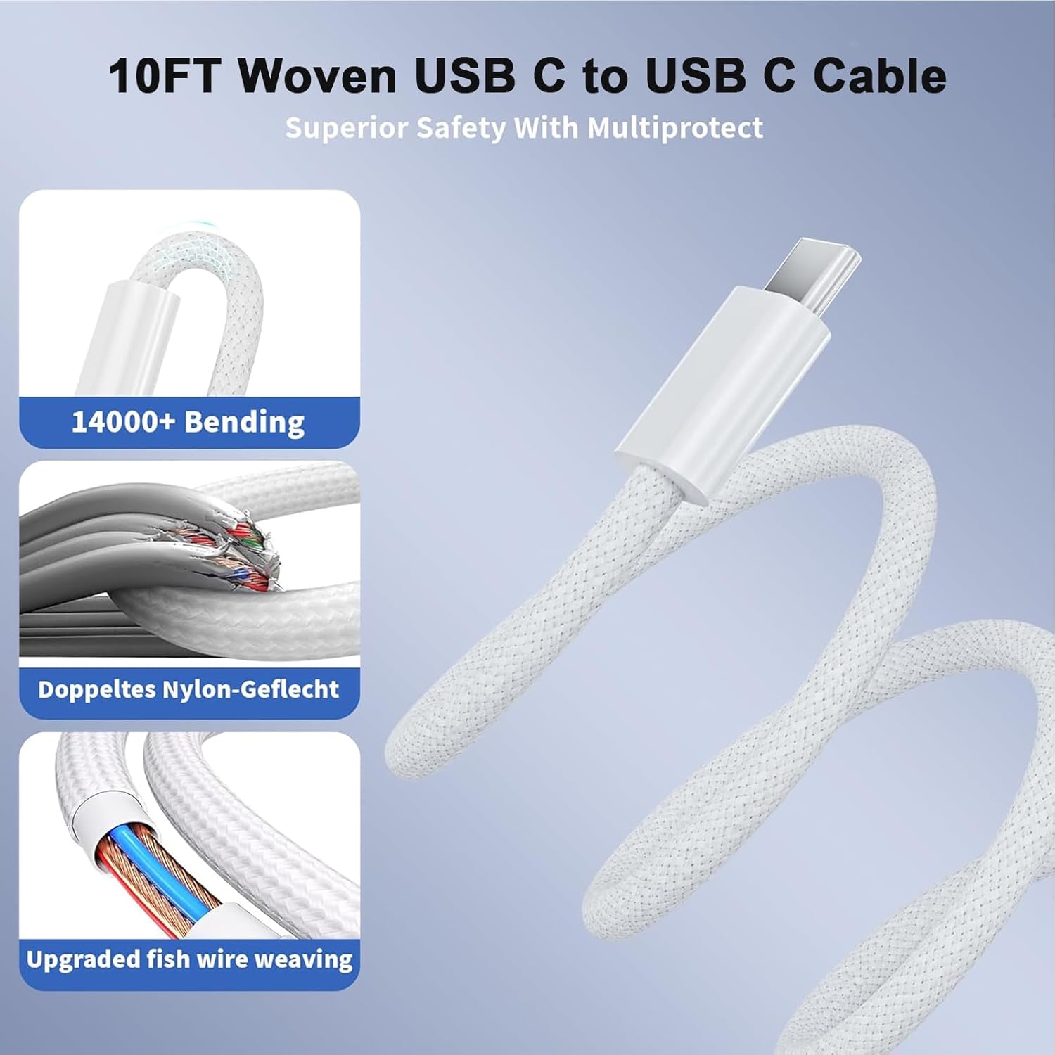 Cargador rápido USBC de 40-60 W, carga rápida para iPhone 17, [paqu...