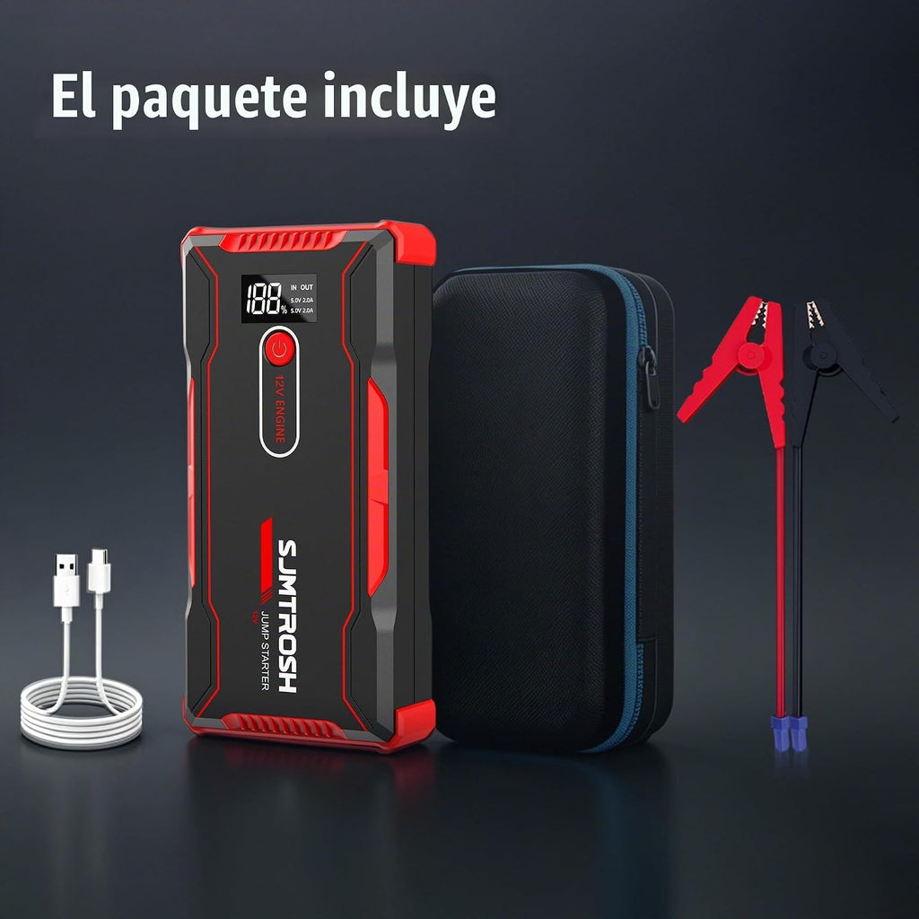 TM20 Jump Starter 5000A, cargador de batería portátil de coche 12V...