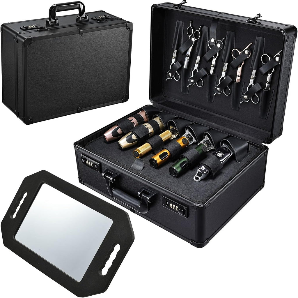 Estuche de Accesorios de Barbero, Maletín Profesional de Herramient...
