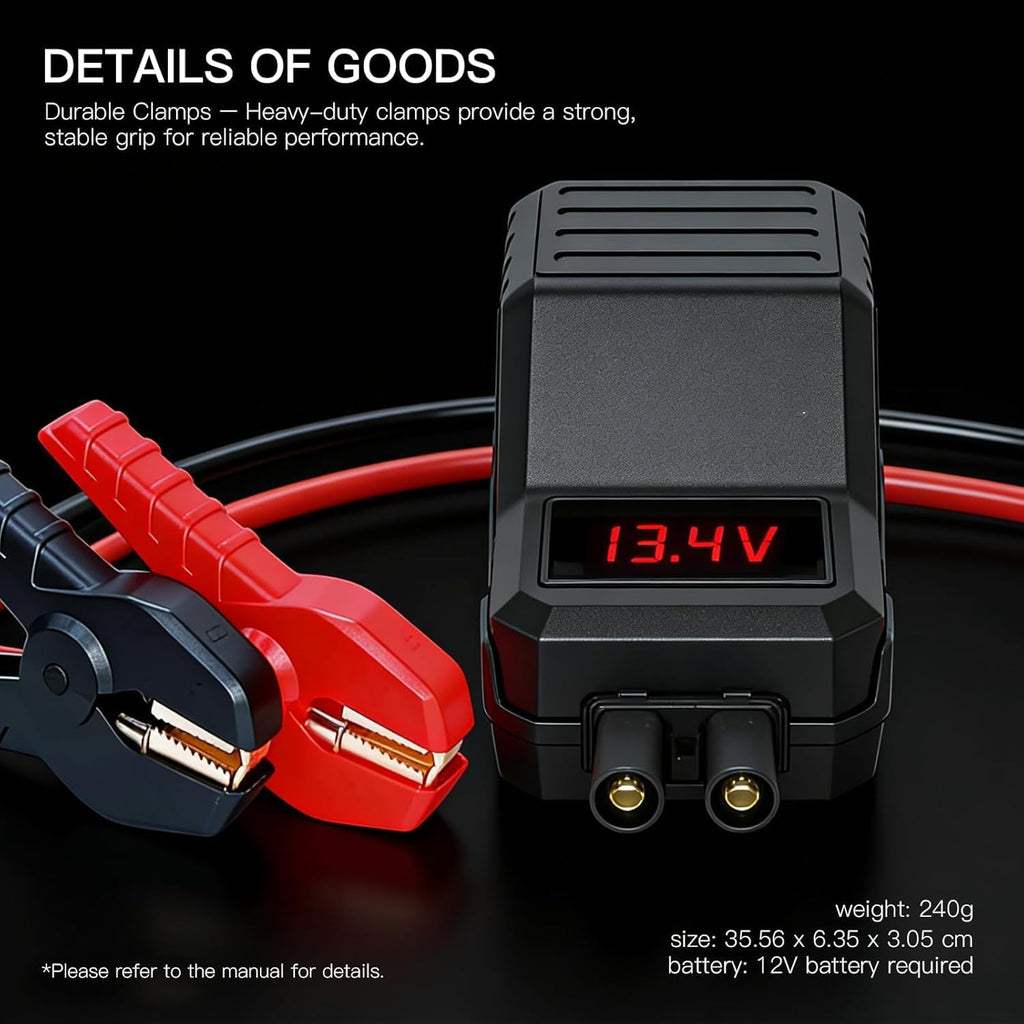 MEGAWISE - Abrazaderas de arranque de 12 V, cables de refuerzo inte...