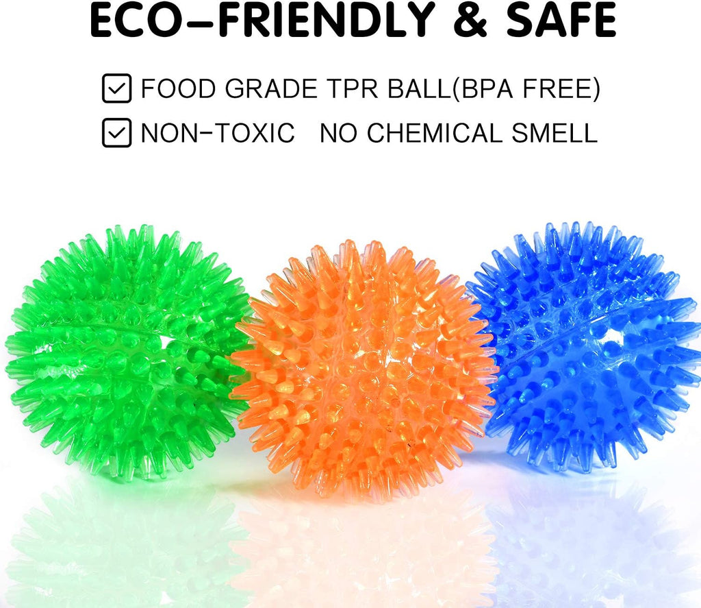 SHARLOVY Bolas chirriantes para perros pequeños, bolas de goma para...